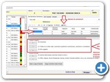 Variare, se necessario, selezionando la scheda ( punto (1) e il soggetto punto(2). Salvare le variazioni punto(3)