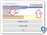 per modificare un modello CLK sulla riga corrispondente al modello da modificare ( punto 1), CLK sul pulsante [Modifica Modello] (punto 2)