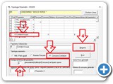 Selezionare dalla Lista il parametro ( punto 1) , CLK per definire la tipologia [Consumo / Contatore] ( punto 2)  ed importante inserire il numero del parametro ( punto 3 ) per far stampare nel riparto consuntivo le colonne di lettura precedente/attuale/consumo,  si trova a fianco della descrizione nella lista ( punto 1)