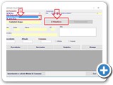 Selezionare dalla lista (punto 1 ) il parametro in cui inserire i valori delle letture, CLK sul pulsante [Visualizza] ( punto 2)