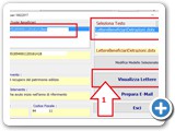 Dalla schermata selezionare il file ed il modello della lettera, CLK sul pulsante [Visualizza Lettere]