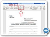 Quindi variare il testo, se necessario. Per inserire dei nuovi campi posizionarsi con il cursore dove si vuole inserire l'informazione ( es. Tel Amministratore ), CLK sull'opzione [Lettere] e [Inserisci Campo unione].