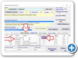 Se nel riparto ( per ovvie ragioni di regolamento condominiale ) la ripartizione della spesa avviene per esempio oltre che per l'unità abitativa anche nel box sarà necessario unificare gli importi Esempio (punto 1), basterà semplicemente cliccare sul riquadro corrispondente all'unità da accorpare e CLK sul pulsante [Unificazione] ( punto3)