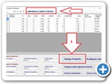 Si consiglia di eseguire il controllo della correttezza dell'inserimento dei Codici Fiscali dei Beneficiari CLK sul pulsante [Controllo Codici Fiscali] (punto 1) e per stampare il prospetto di riparto clk sul pulsante [Stampa Prospetto] (punto2)