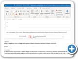 Nel messaggio E-Mail inserisce la lettera del conteggio e come in questo esempio anche la richiesta dei dati dei proprietari /aventi diritto 