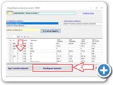 Clk sulla riga corrispondente al Nominativo uscente  Punto 1 e CLK sul pulsante [Predisponi Subentri] Punto 2