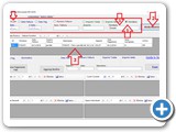 Si può estrappolare la fattura  da correggere ricercandola comodamente per data  o per  numero o per importo o per fornitore. per es. nome del fornitore clk sulla scelta Fornitore ( punto1) e CLK sul pulsante [Avvia Ricerca] ( punto 2), clk sulla riga corrispondente per estrappolare i dati da correggere (punto 3).