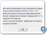 Il 770 a questo punto è stato salvato nella cartella C:\UnicoOnLine\Arc\ con il suo codice fiscale. E' questo il file che deve essere inviato all'Agenzia delle Entrate  